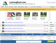 Tablet Screenshot of lansingrent.com